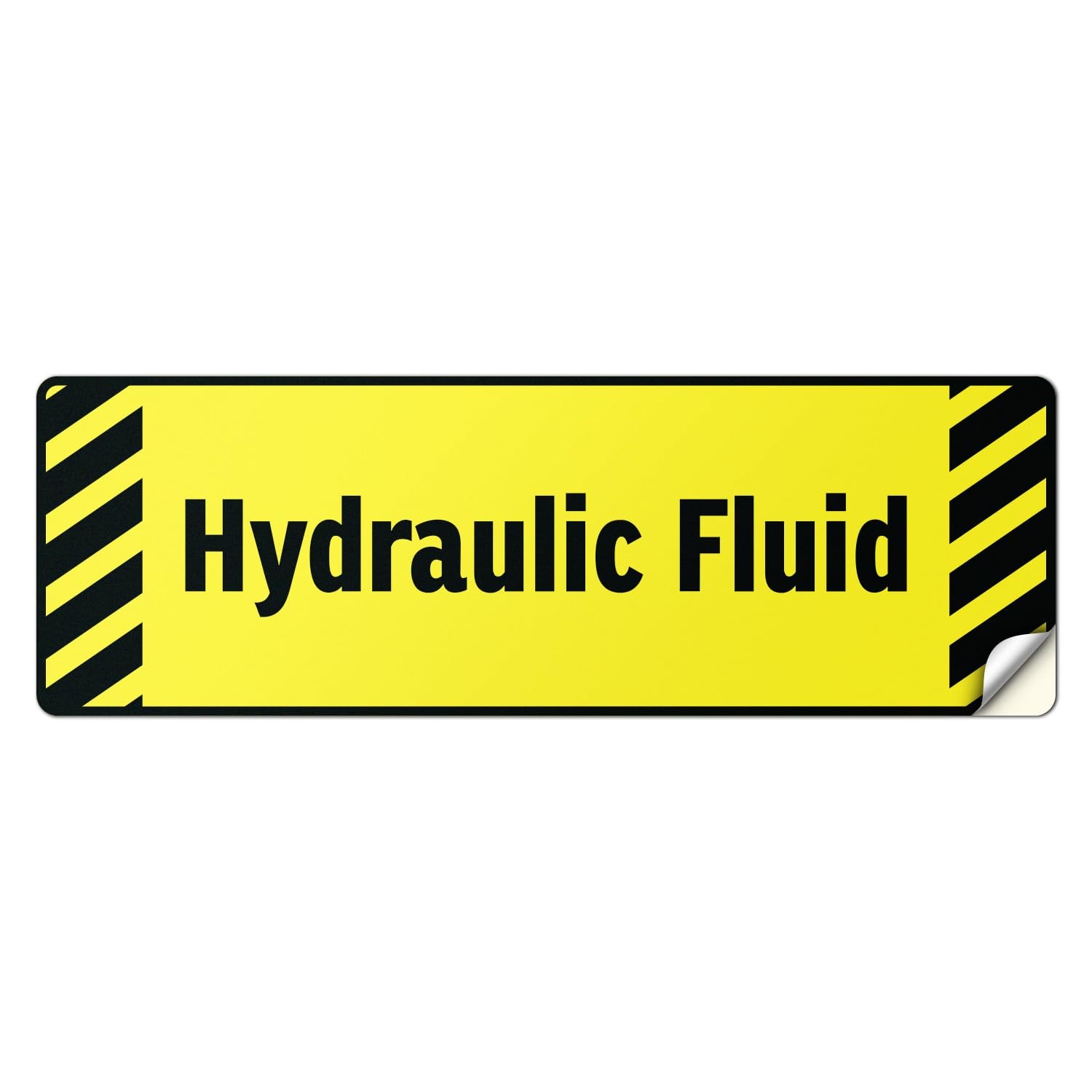 Hydraulic Fluid Vinyl Stickers | 6" Weatherproof Decals for Fuel Tanks & Trucks