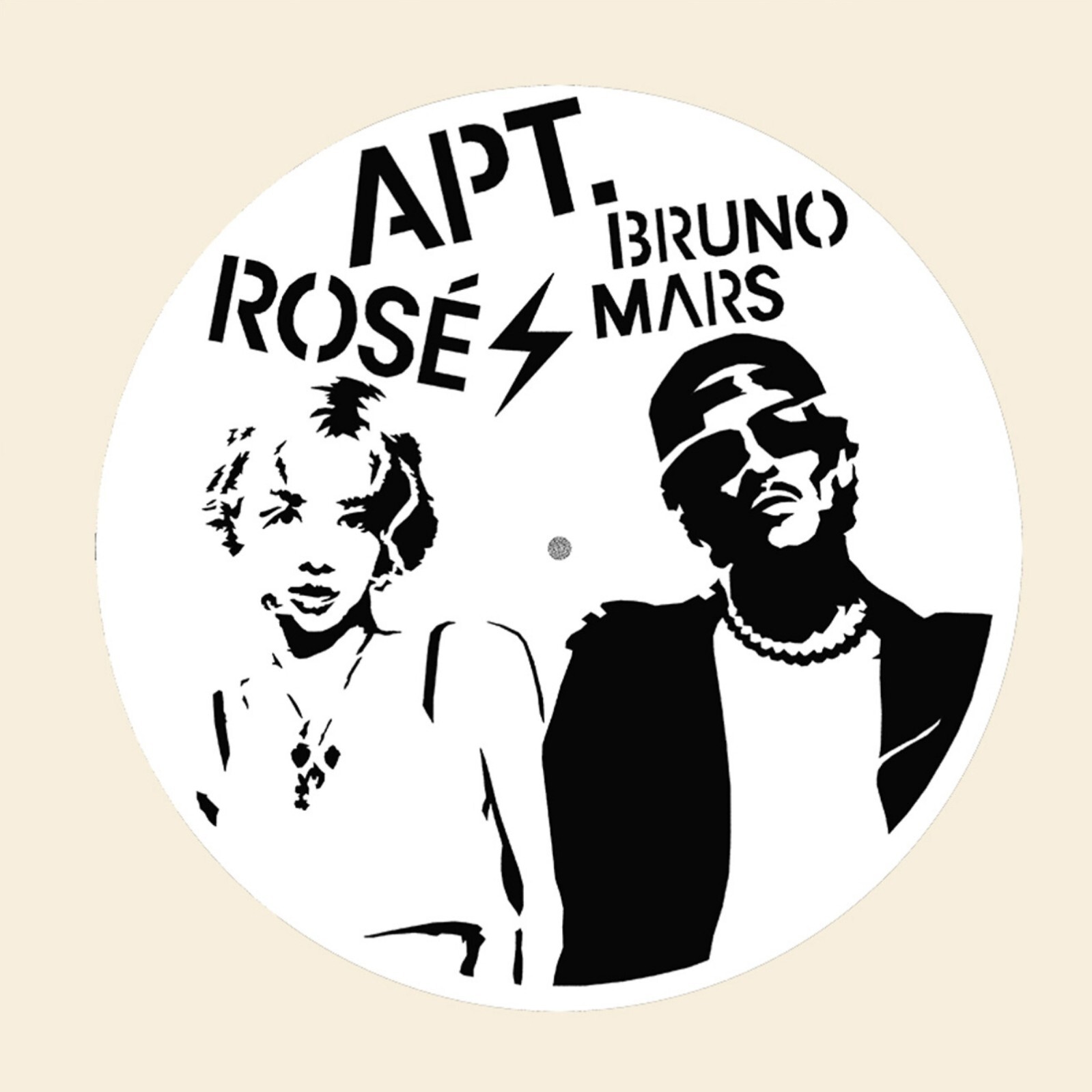 Handcrafted LP Record Vinyl Art Frame Home Decor – Rosé & Bruno APT Mars Edition