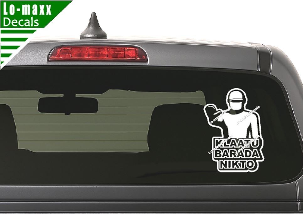 Gort Robot The Day The Earth Stood Still 1951 Sci Fi Klaatu Barada Nicto Decal