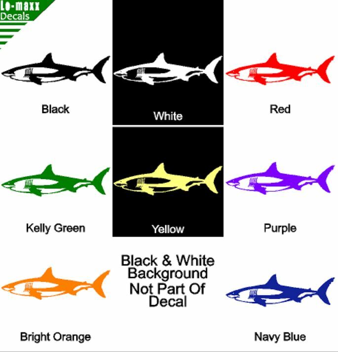 Shark Unique Custom Graphic Design Durable High Performance Die Cut Vinyl Decal