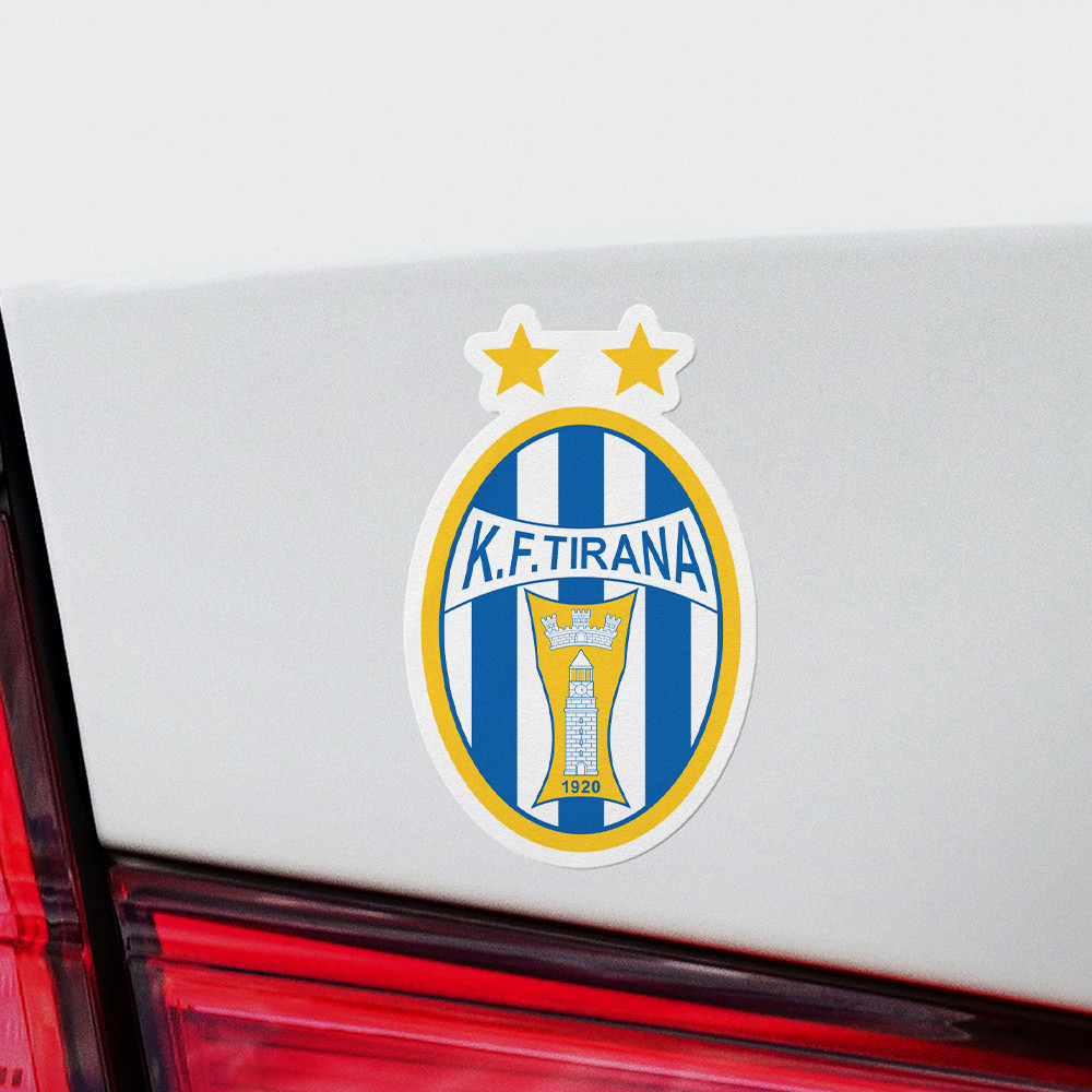 KF Tirana Albania 4 Pack Sticker Vinyl Decal Football UEFA Soccer Albanian