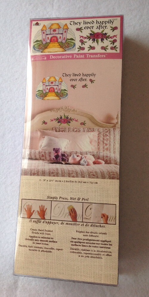 Two Pkgs Fairytale Castle Stickers / Wall Decoration "Happily ever after" New