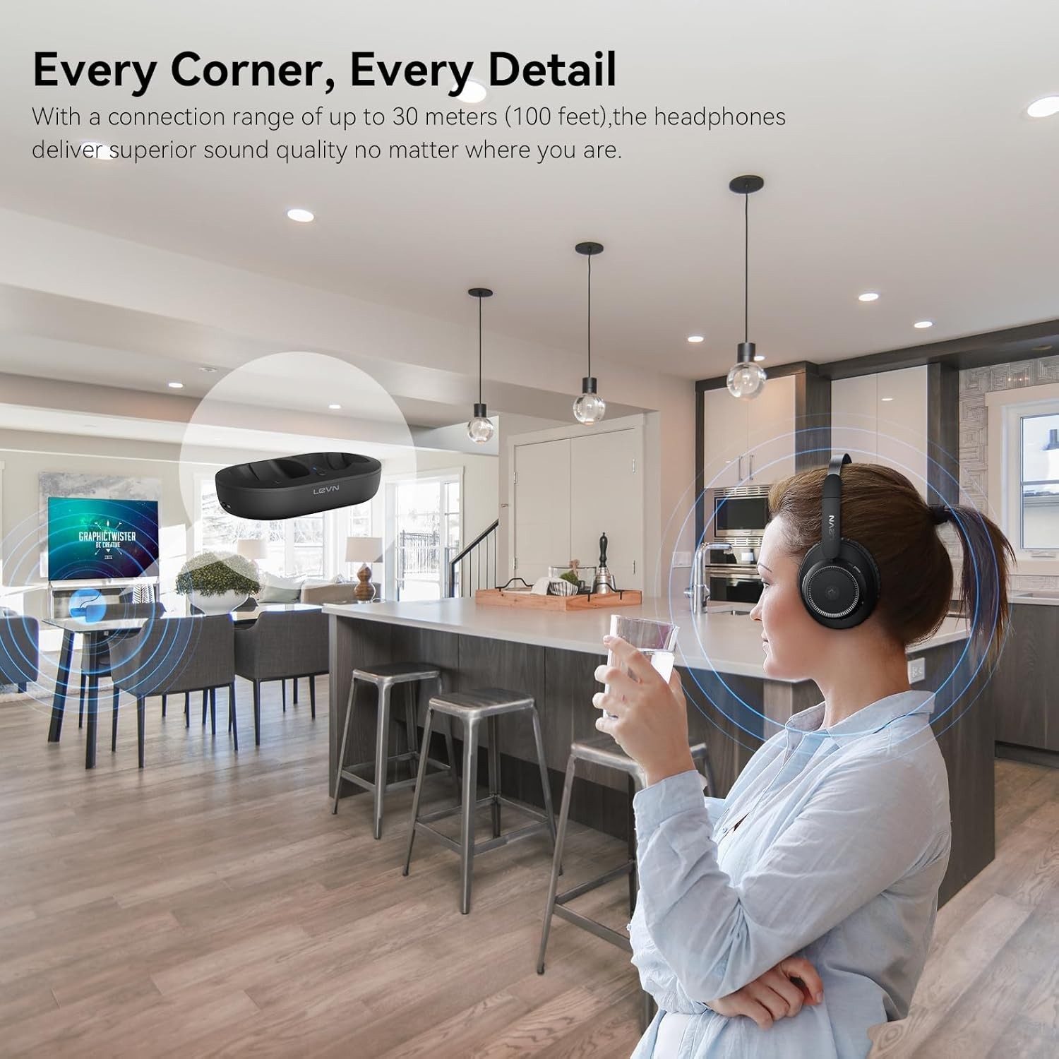 Wireless Headphones for TV Watching, TV Headphones Wireless for Seniors …