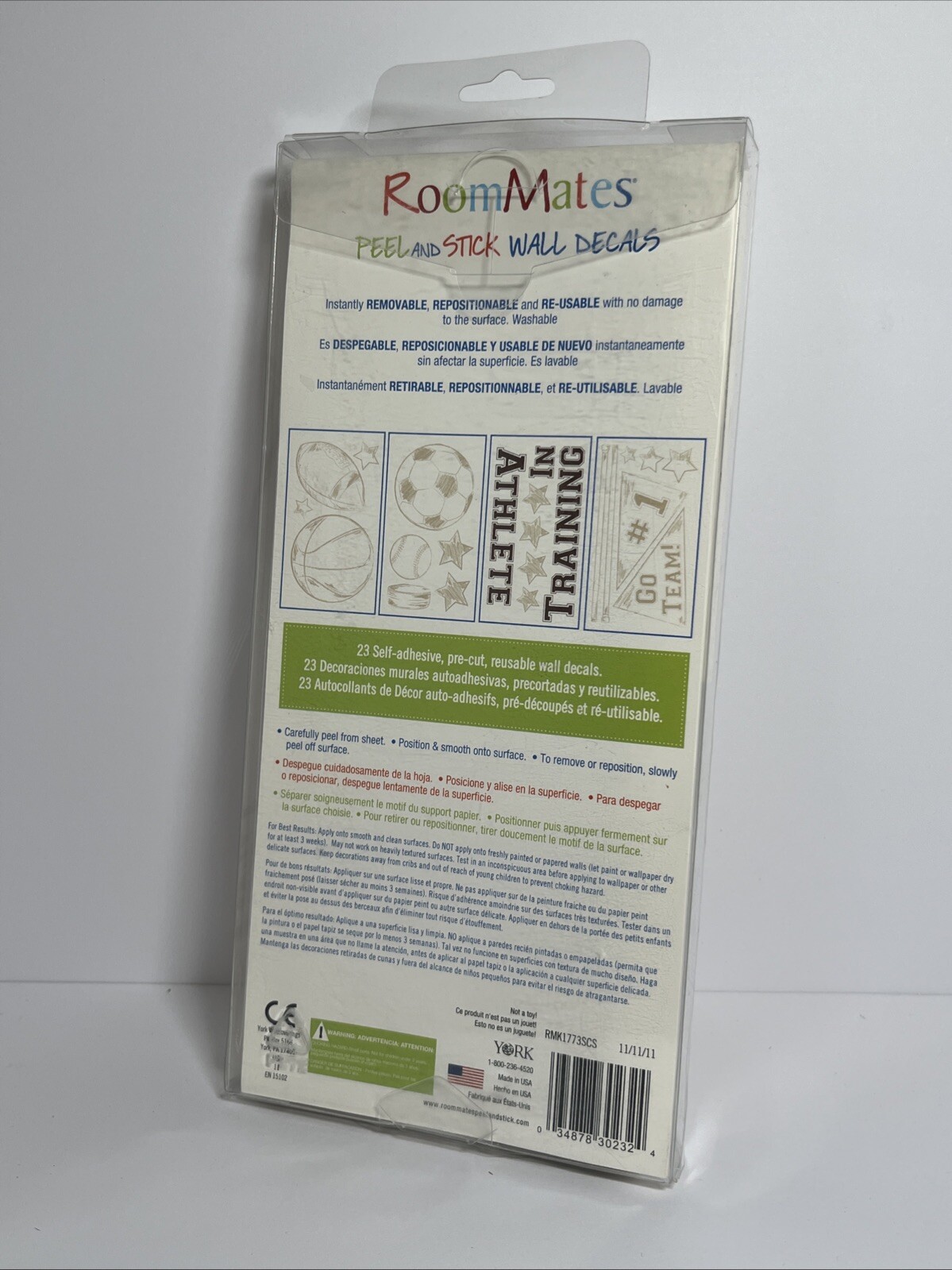 Roommates Peel and Stick Wall Decals | Removable & Reusable Home Decor