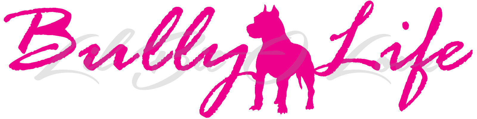 BULLY LIFE VINYL DECAL 22.5 X 5.6 AUTO PIT BULL PET DOG STICKER CAR WINDOW