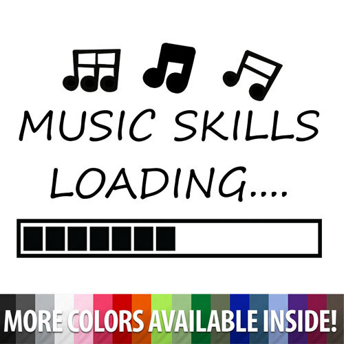 Music Skills Loading Decal vinyl wall decals sticker home wall window door room