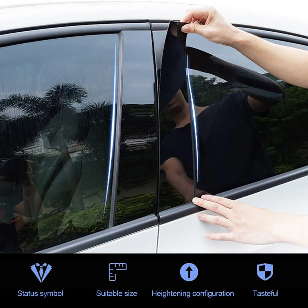 Aftermarket Gloss Black Pillar Post Trim Cover – Dodge Ram 1500 2500 3500 (2009–