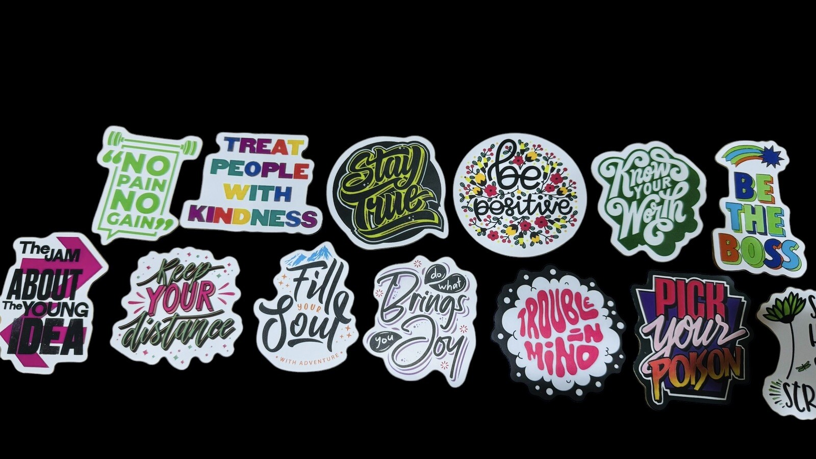 Buy 1, Get 1 Free Motivational / Inspiring Stickers – 50 Total Stickers Included