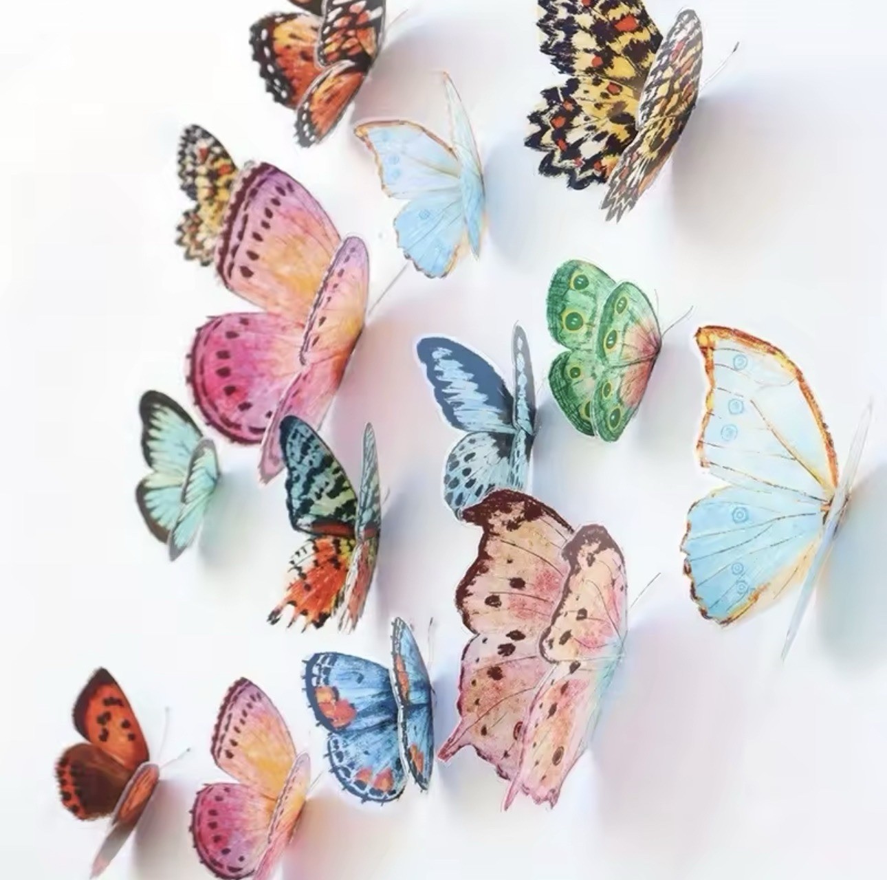 36PCS 3D Butterfly Wall Decor Stickers Set Removable Colorful Room DIY Home Art