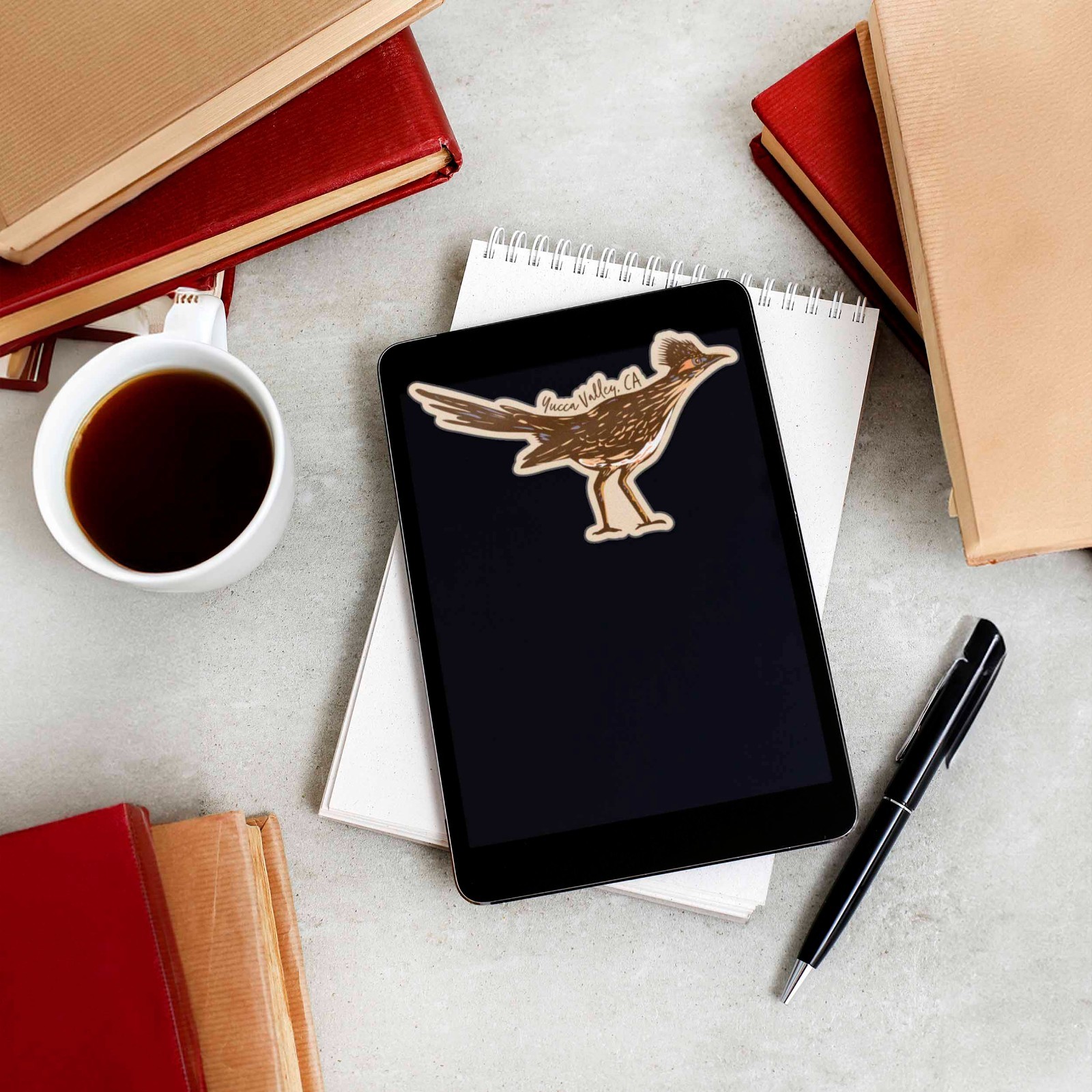Yucca Valley Roadrunner Sticker – Southern California Bird Decal for Laptop