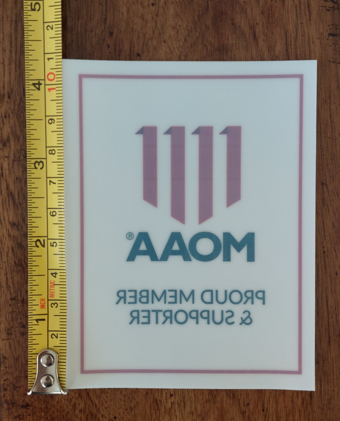 MOAA Reverse-Cut Inside Window Vinyl Decal + 3 Temporary Tattoos Patriotic