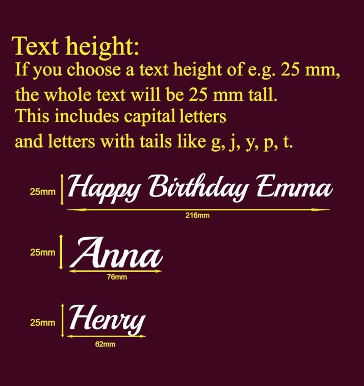 Personalised Name Vinyl Sticker – Custom Text Wall / Car Decal – Any Font – Free