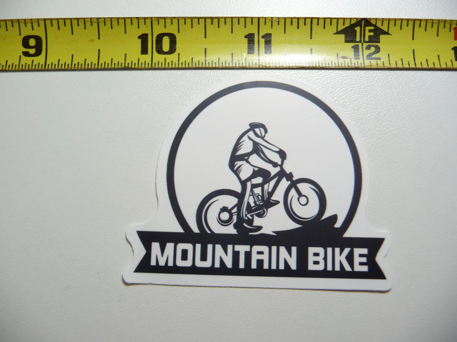 MTB MOUNTAIN BIKE RIDER SUN SMALL STICKER DECAL RIDE RIDER FUNNY