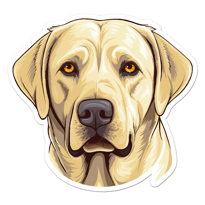 Yellow Lab, Vinyl Decal Sticker, Indoor Outdoor, 3 Sizes, #11257