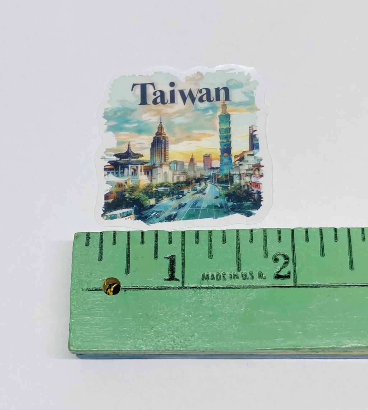 Taiwan Transparent Sticker Travel City Art Decal Vinyl Souvenir Tc6