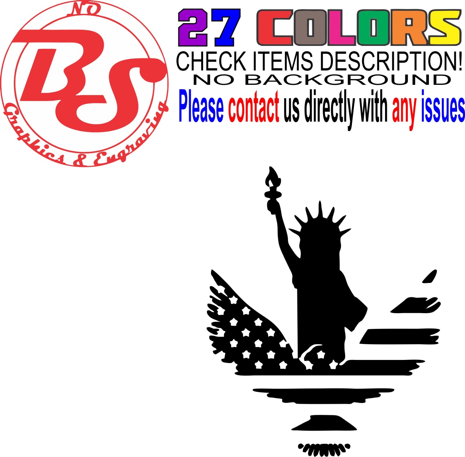 6" America Liberty Vinyl Decal American Pro Gun Sticker Rifle 4×4 Truck 2A noBS