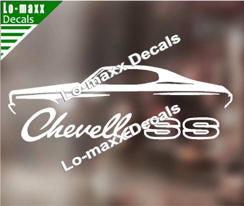 Chevelle SS Vinyl Sticker Muscle Car High Performance Graphic Die Cut Decal