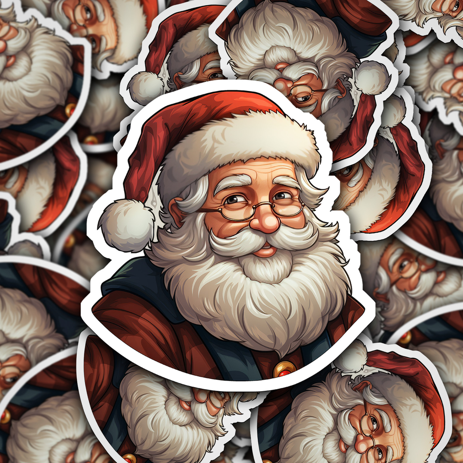 Santa Claus Vinyl Sticker – Bring the Magic of Christmas Anywhere