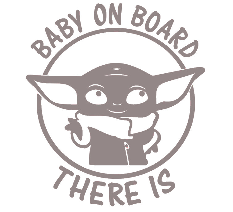 BABY YODA, GROGU, BABY ON BOARD, FULL, Decal Stickers for Cars, Window, Laptops