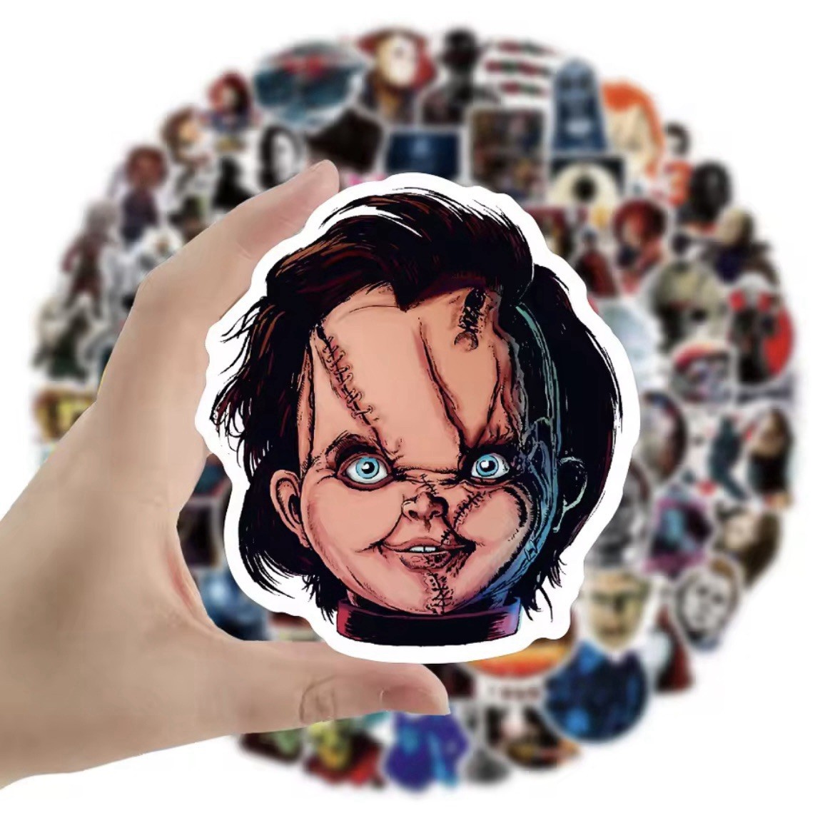 Horror Movie Style Stickers 50pk Mix Scare Killer Random Stickers FREE SHIPPING
