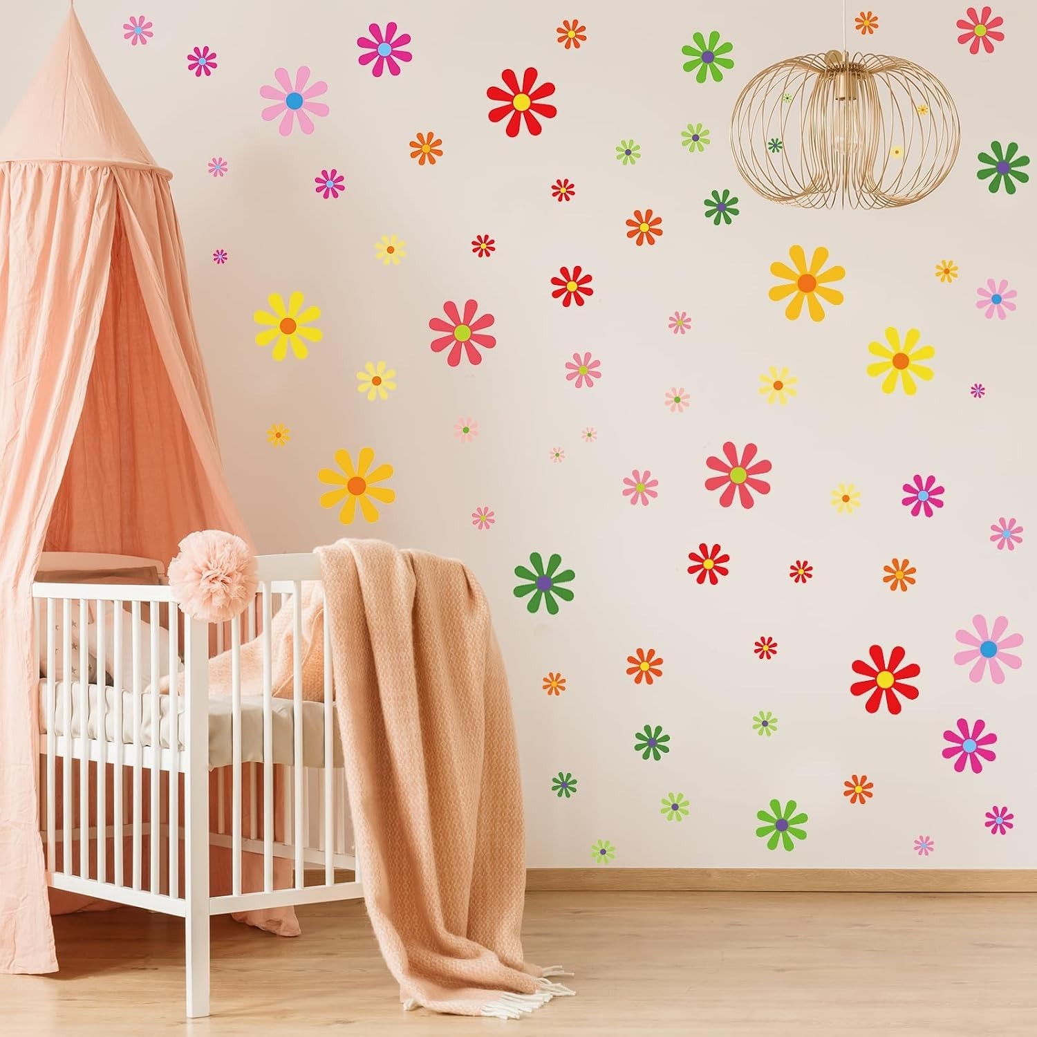 12 Sheets Daisy Stickers 130 Pcs Flower Car Decals Self Adhesive Vinyl Retro …