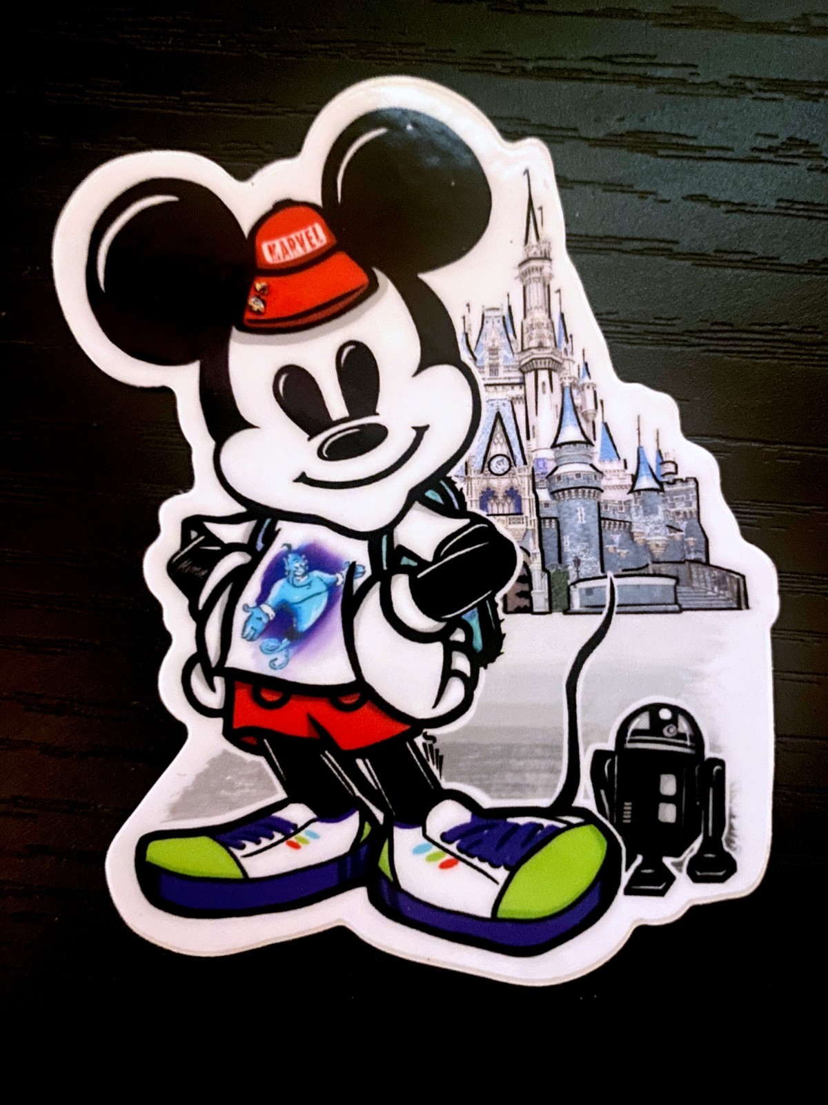 3" x 2" Walt Disney World/Land 'DISNEY ADULT' Vinyl Glossy Die-cut Sticker