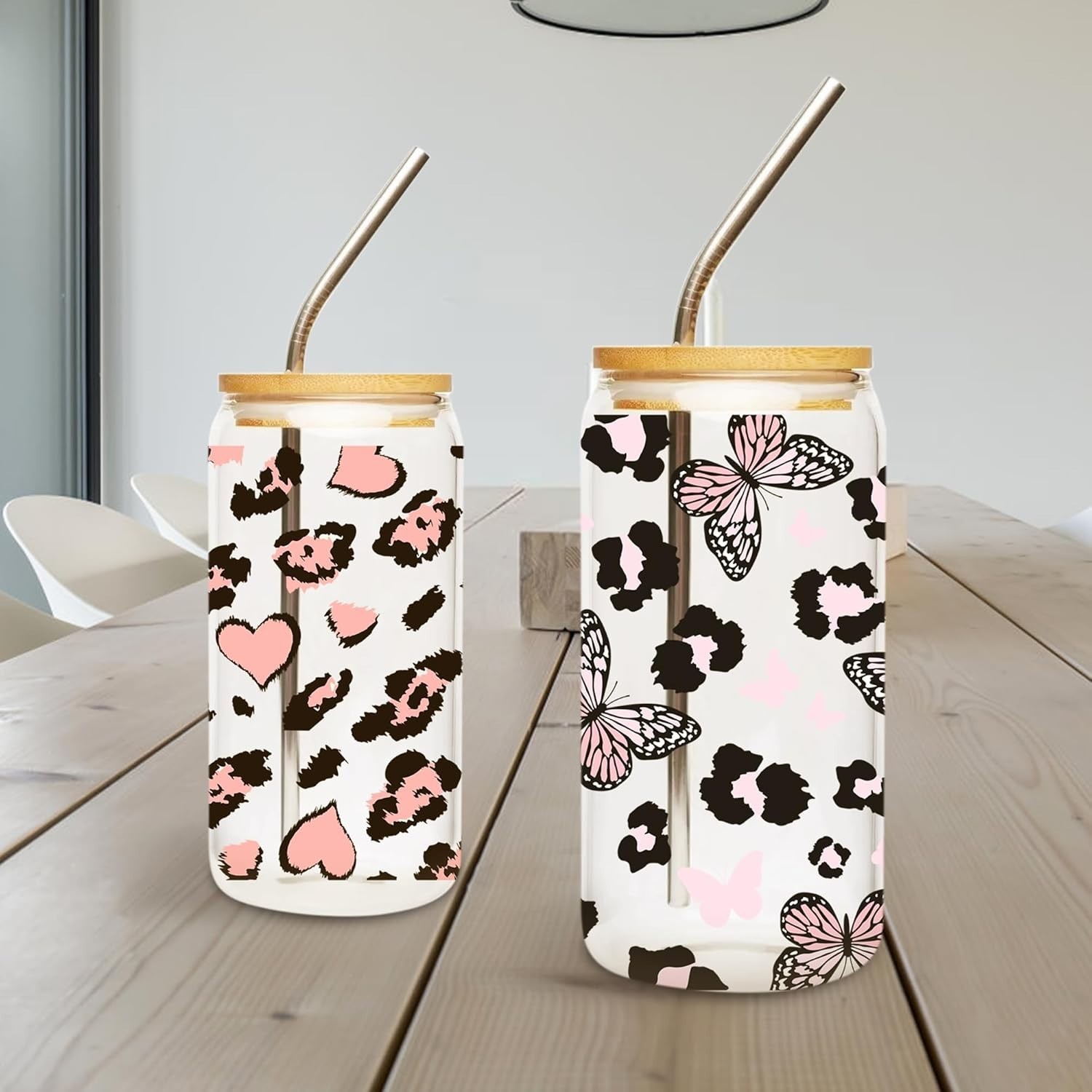 UV DTF Cup Wrap Transfer – 8 Sheets Boho Mama UV DTF Transfer Stickers for 16…