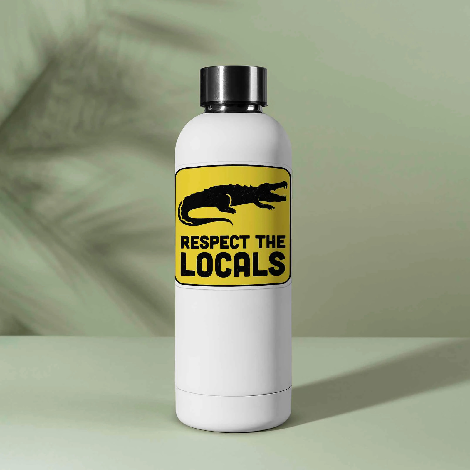 Respect the Locals Gator Sticker – Funny Alligator Nature Decal
