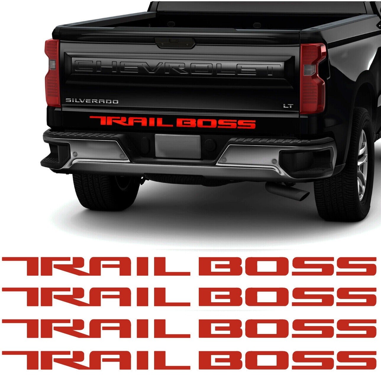 Trail Boss Decal Chevy Silverado Laptop Car Truck SUV Z71 Tailgate Sticker