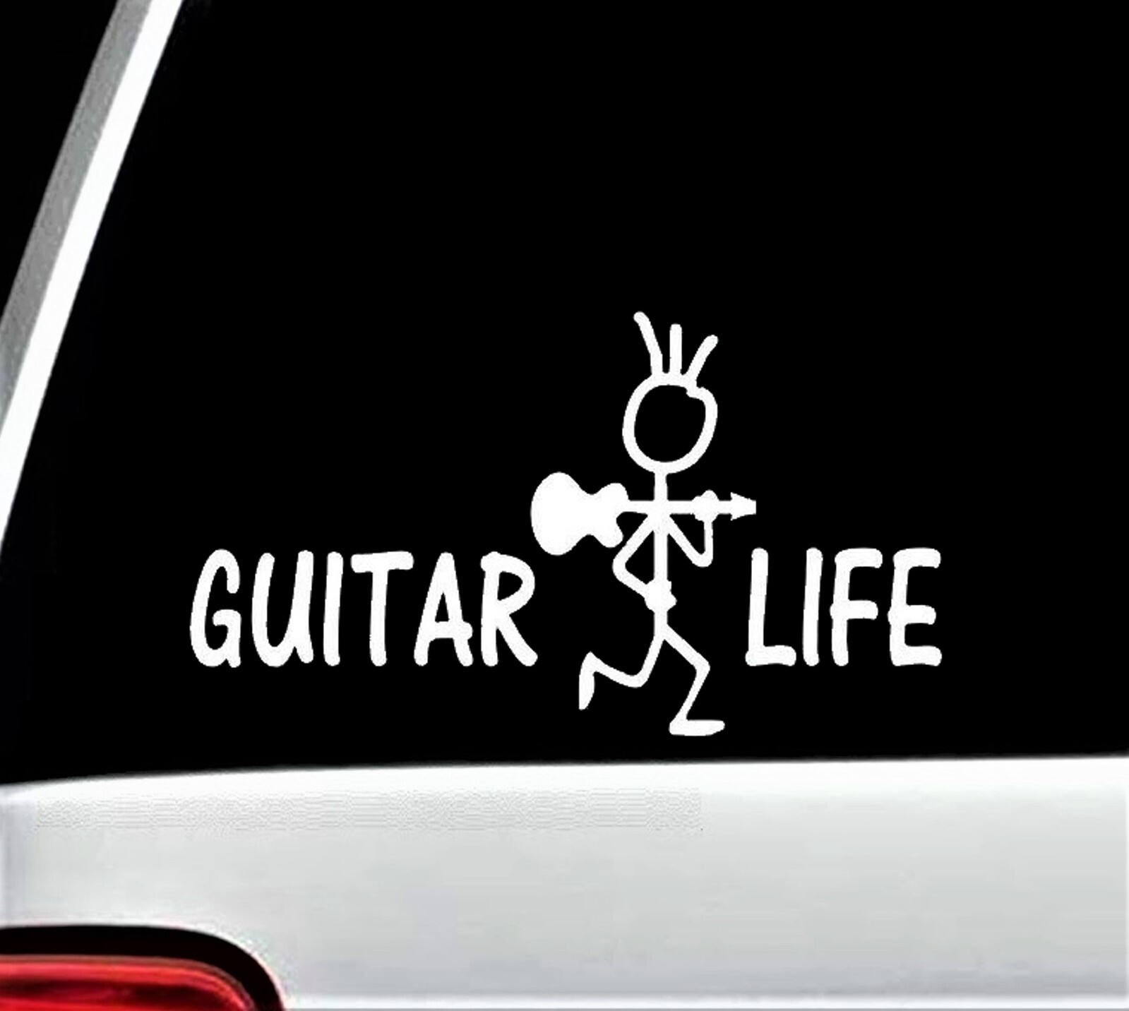 Guitar Life Decal Acoustic Electric Sticker for Car Strap Strings Folk Amp D1065