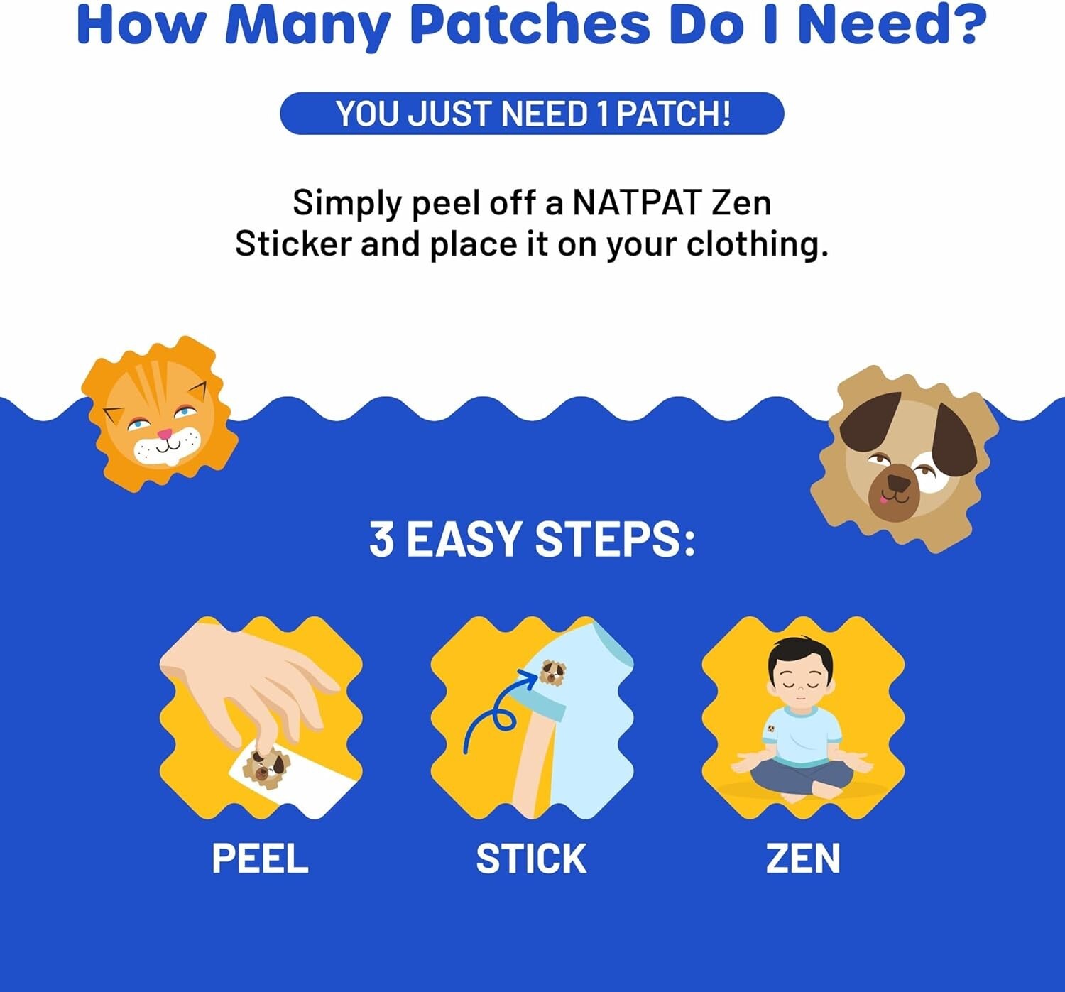 Calming Mood Support Stickers – 24 Chemical-Free Zen Patches for All Ages