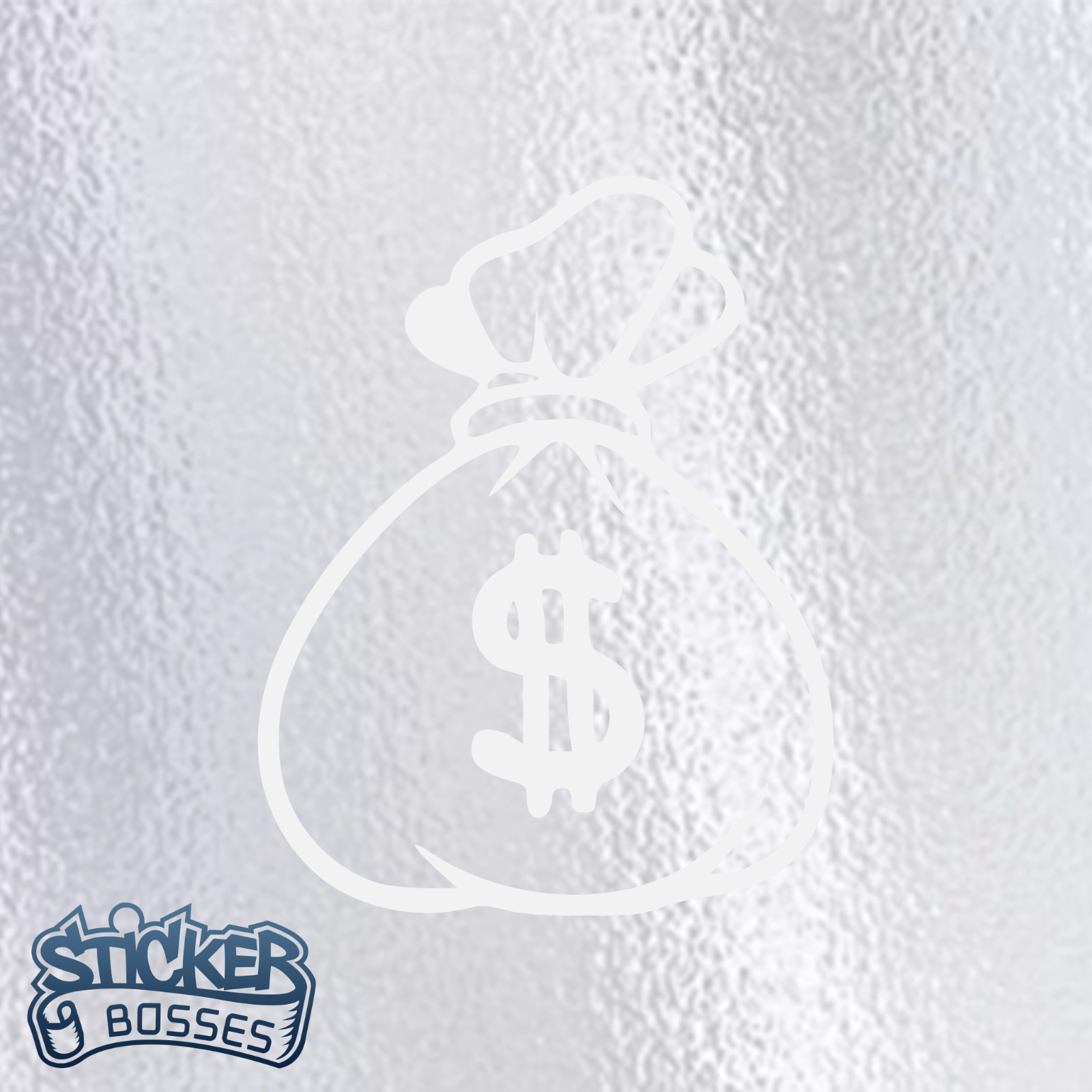 Money Bag Dollar Sign Vinyl Decal Sticker Car Laptop Hustler
