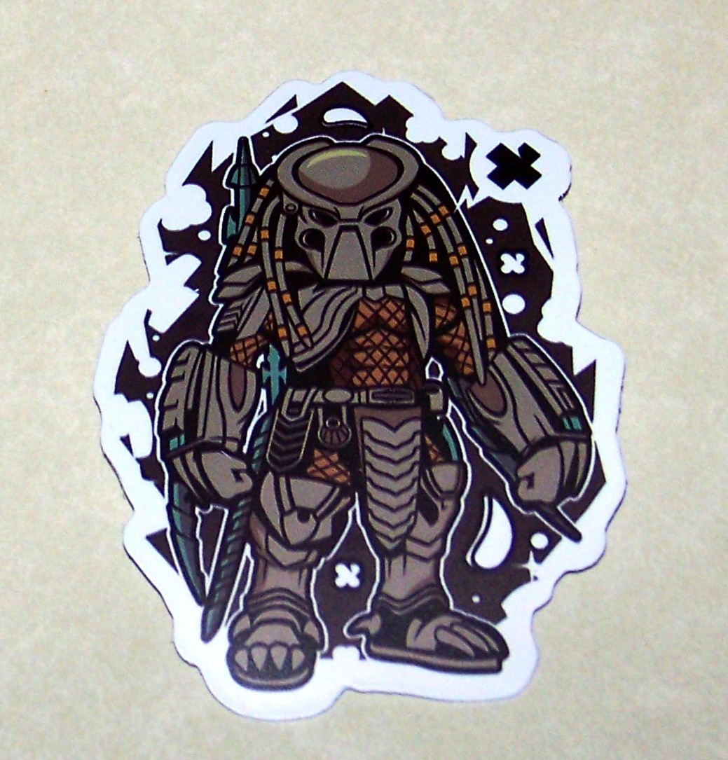 Predator Alien Hunter Cut Sticker Decal Movie Action Sci-Fi Horror Film