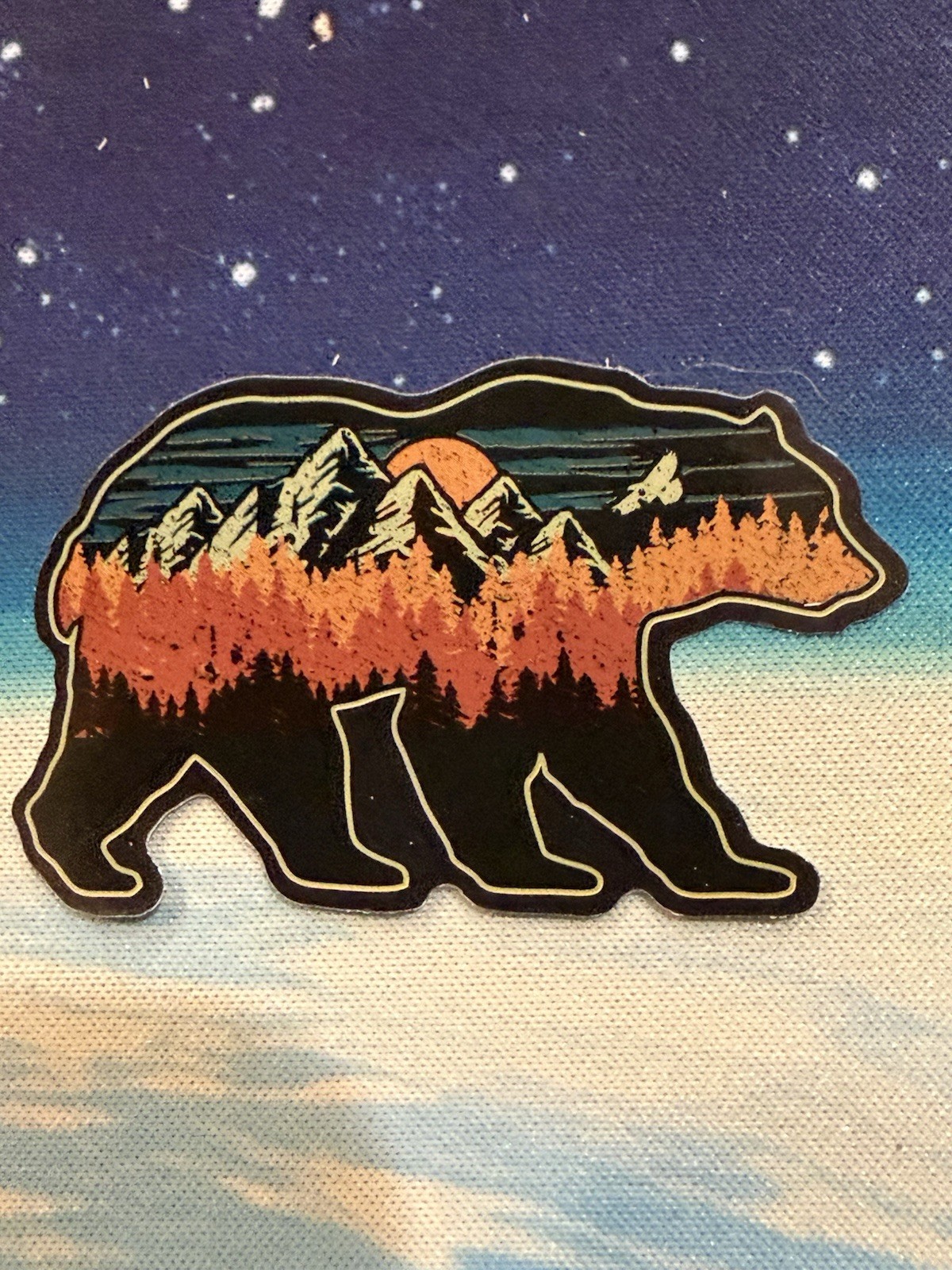 Outdoors Hiking Camping Adventure Nature Mountain Forest Trail Sticker Decal