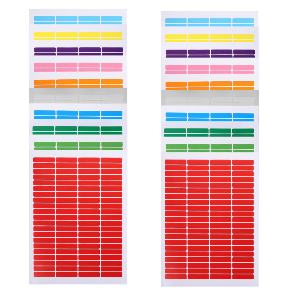 20 Sheets Waterproof Material Label Blank Stickers Adhesive Name Tag Labels