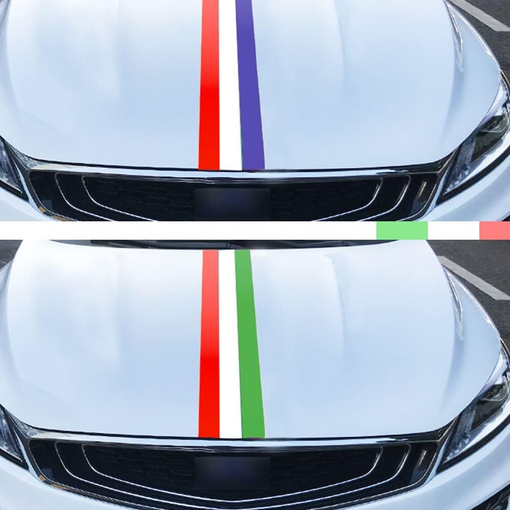 78"x5.9" Italy Flag Color Stripe Decal Sticker Decoration, DIY Modifed Stripe…