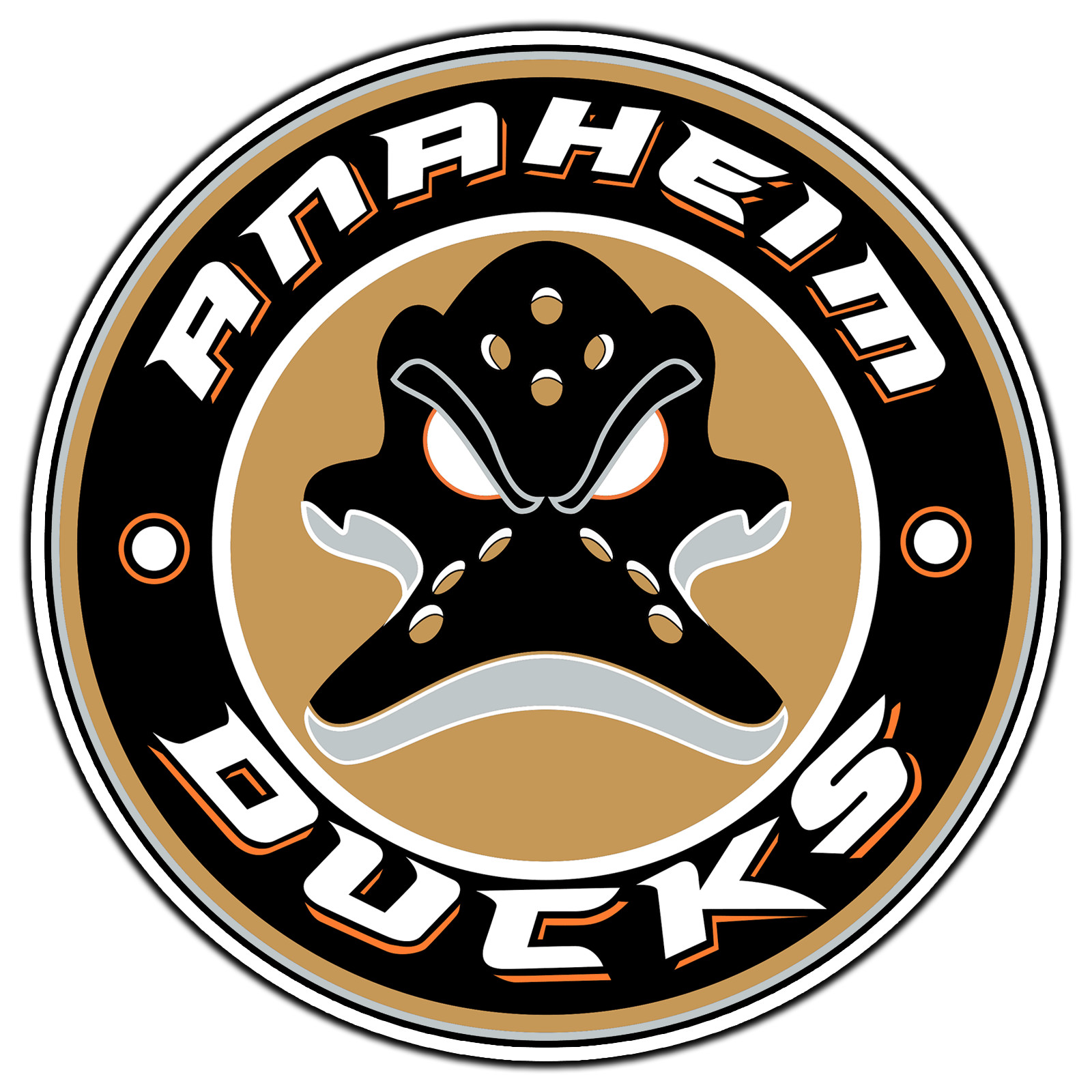 Anaheim Ducks Emblem #8 Hockey Fan Sticker Waterproof Vinyl Decal Die-Cut