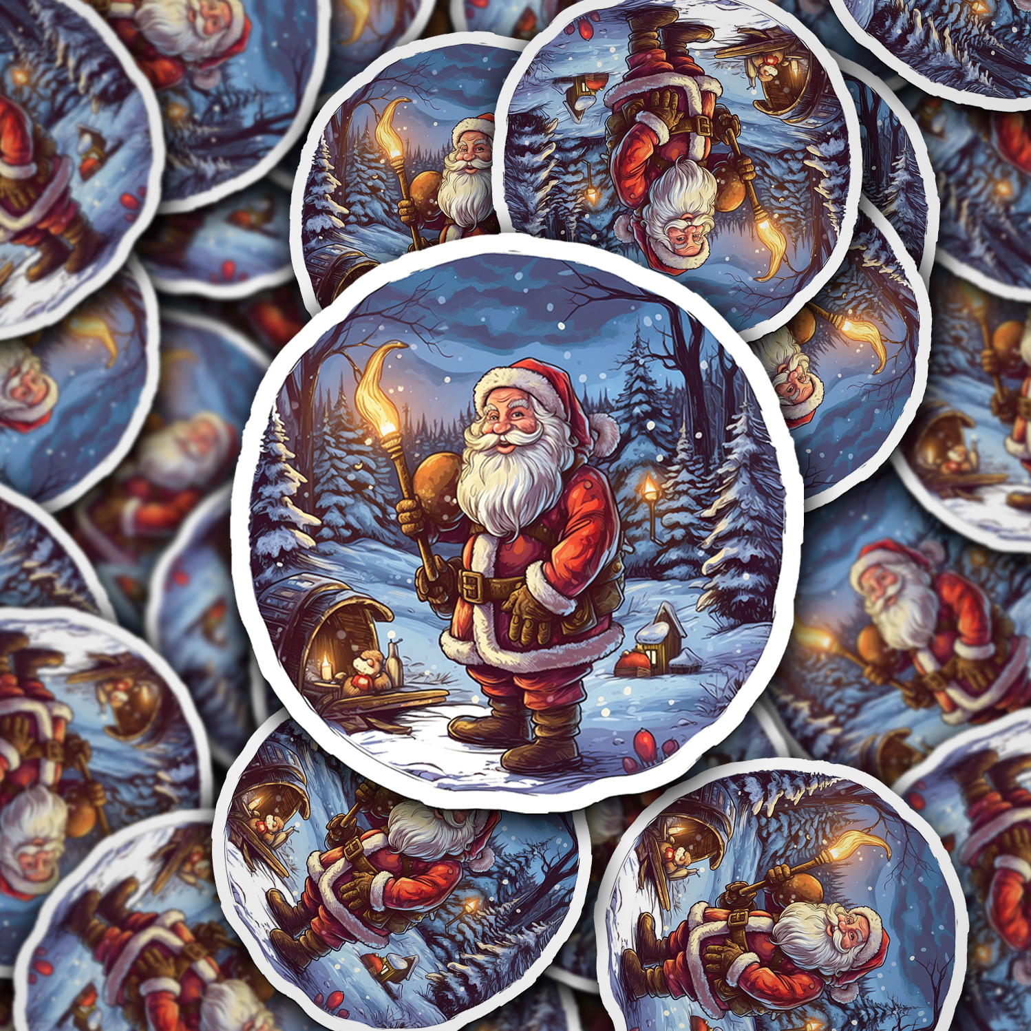 Santa Claus Vinyl Sticker – Bring the Magic of Christmas Anywhere