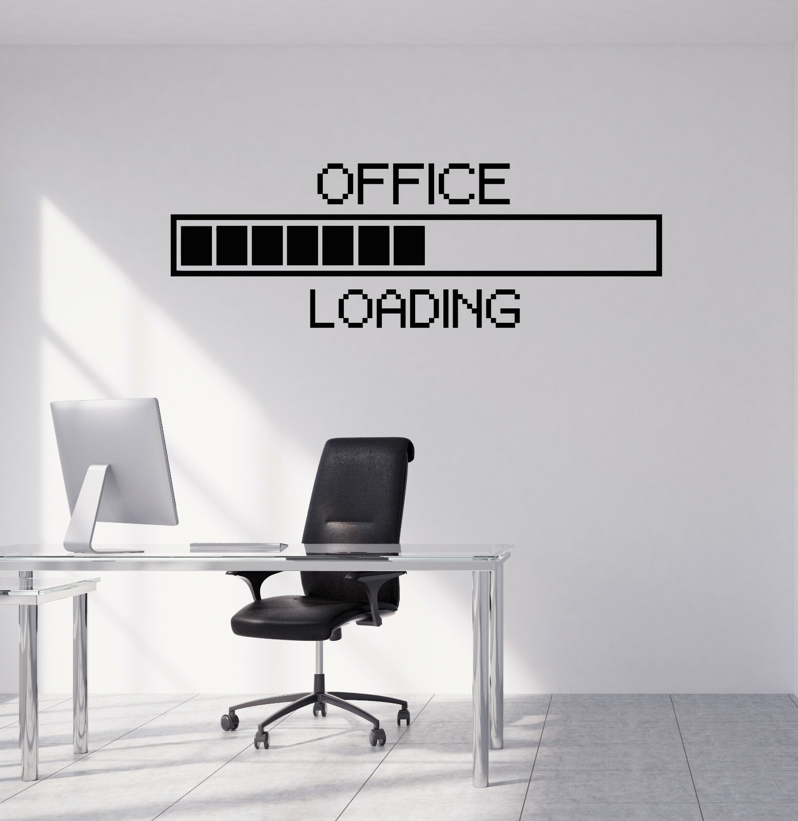Vinyl Wall Decal Office Pixel Decor Study Working Space Stickers Mural (ig5305)