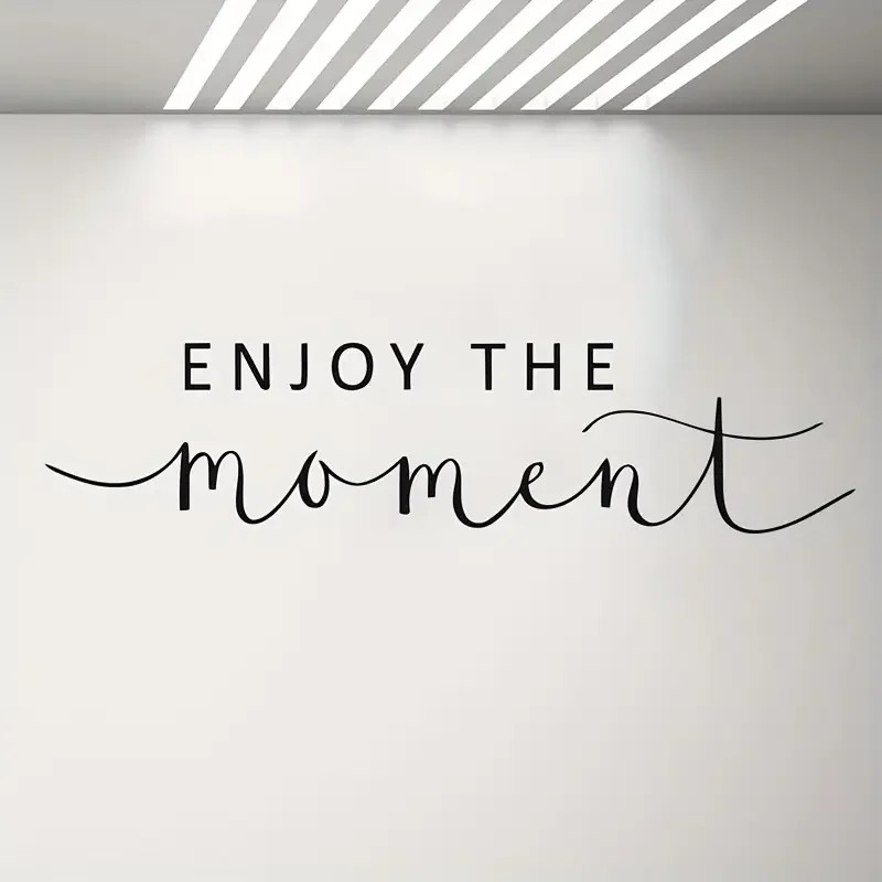 Motivational Quote Wall Sticker Phrase Inspirational Words Enjoy the Momen
