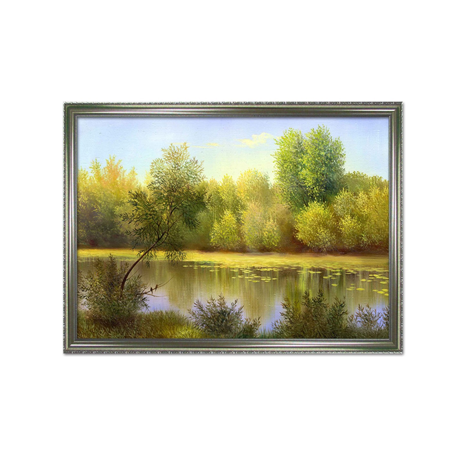 3D Green River 4 Fake Framed Poster Home Decor Print Painting Unique Art Summer