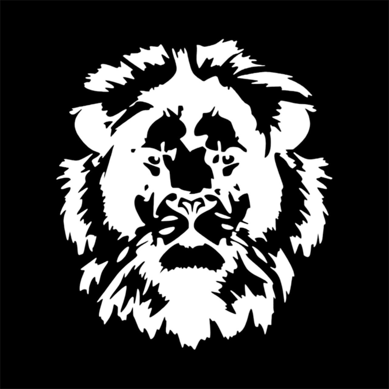 LION HEAD FACE Vinyl Decal for Car Truck motorcycle Bumper Wall Window
