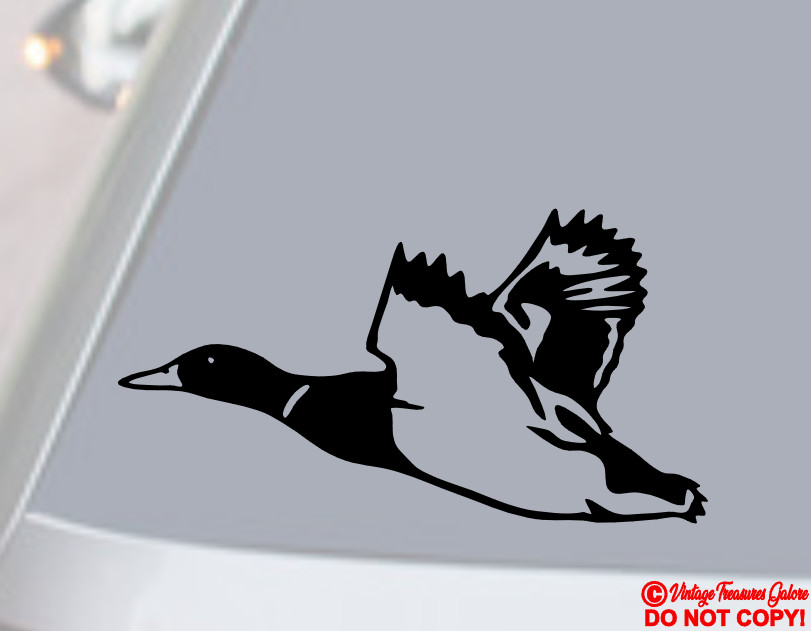 DUCK Vinyl Decal Sticker Boat Car Truck Rear Window Bumper BIRD HUNTING WILDLIFE