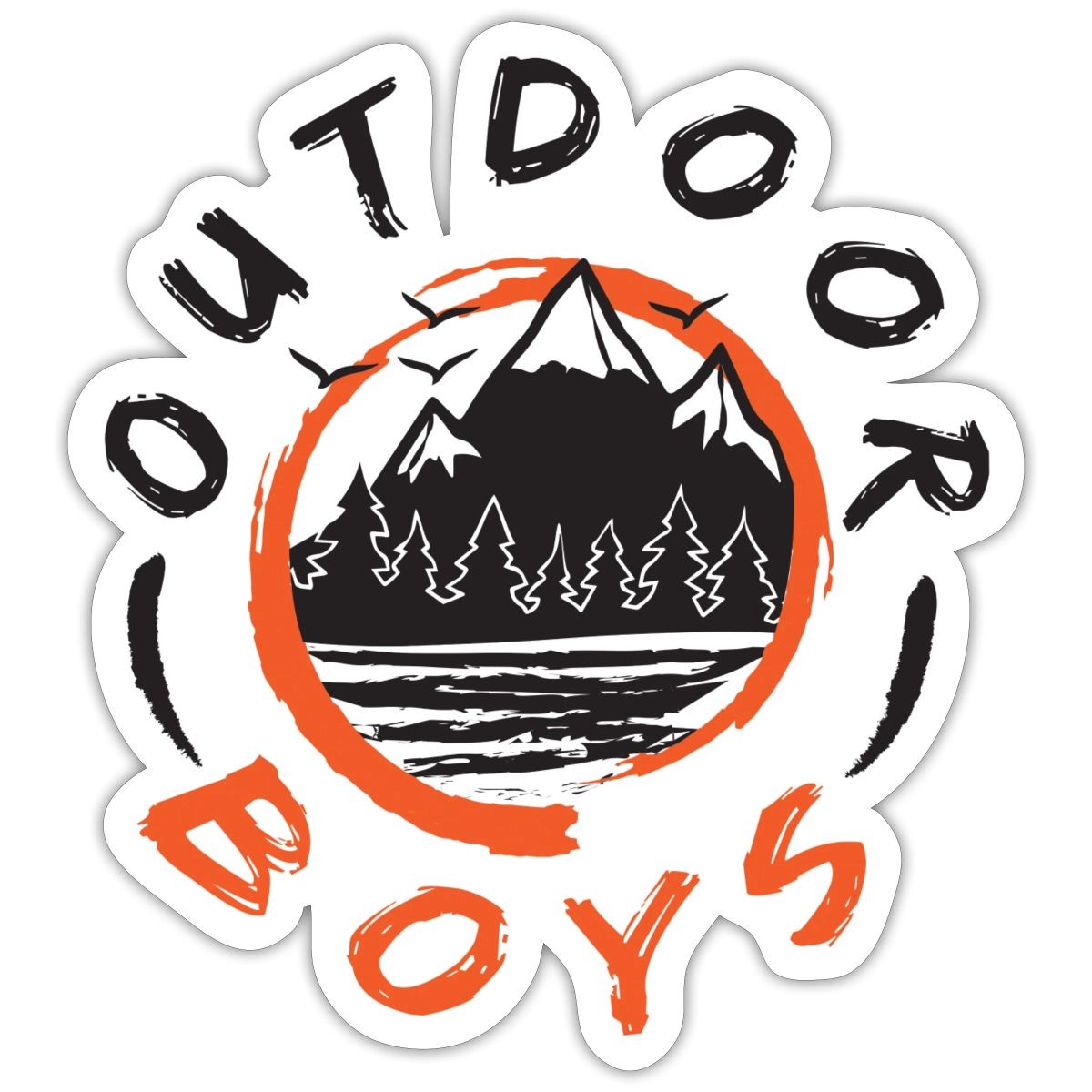 Outdoor Boys Logo Sticker, max. 4 x 4"