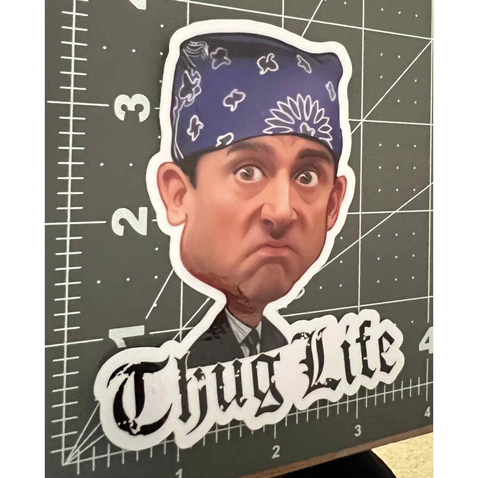The Office | Prison Mike | Michael Scott | Vinyl Sticker | Vinyl Decal |