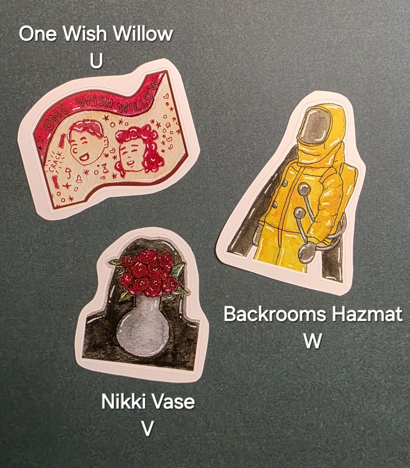 Waterproof Original Art Kiss Cut Stickers – Horror, Pop Culture, Books, Movies