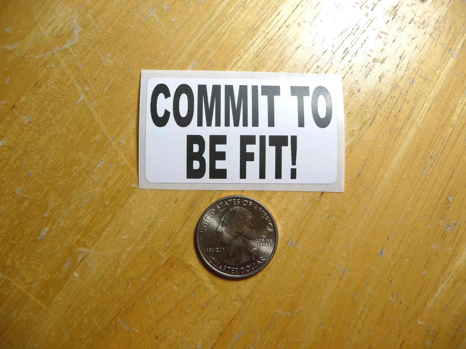 COMMIT TO BE FIT GYM STICKER DECAL 1 – 50 BULK PACK FUNNY GYM EXERCISE