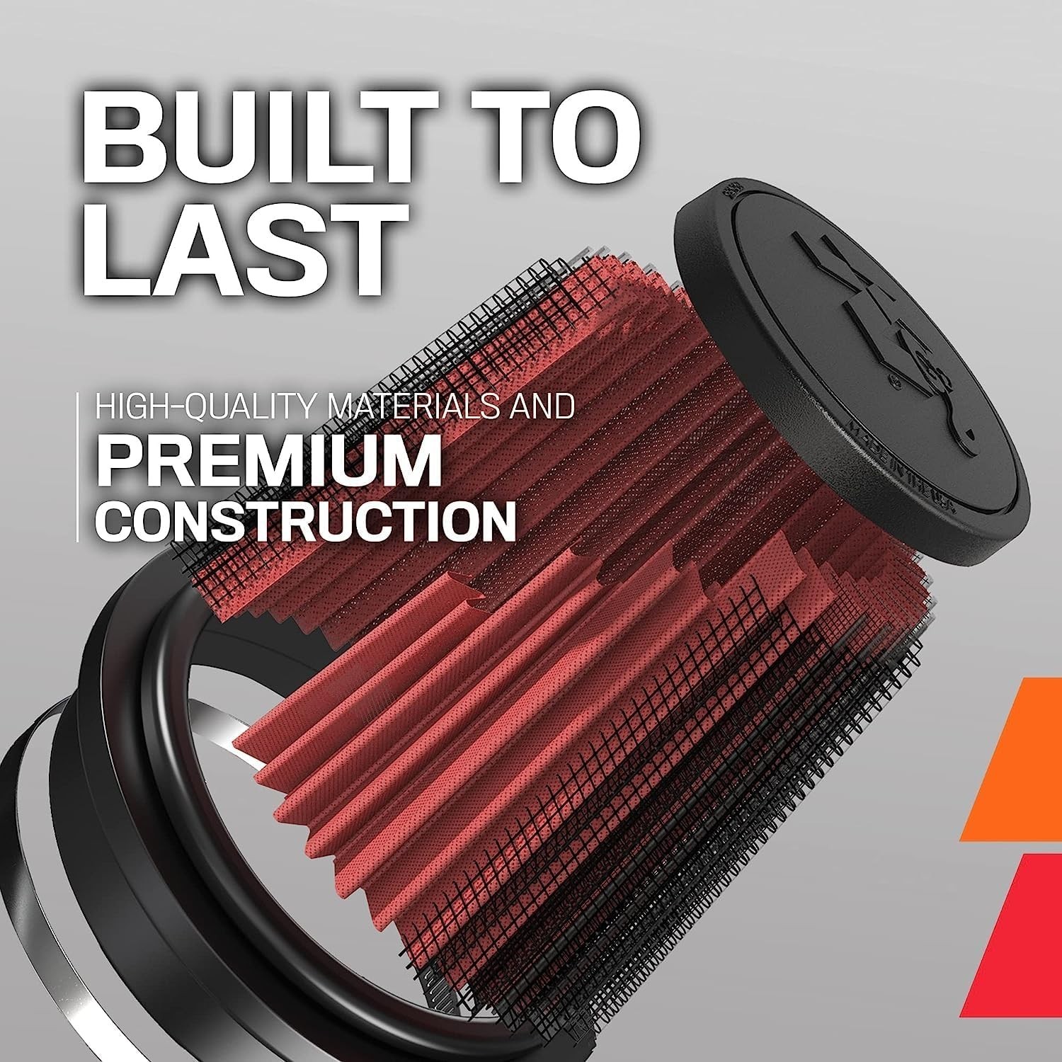 High-Flow Original Lifetime Universal Clamp-On Air Filter: High Performance, Pre