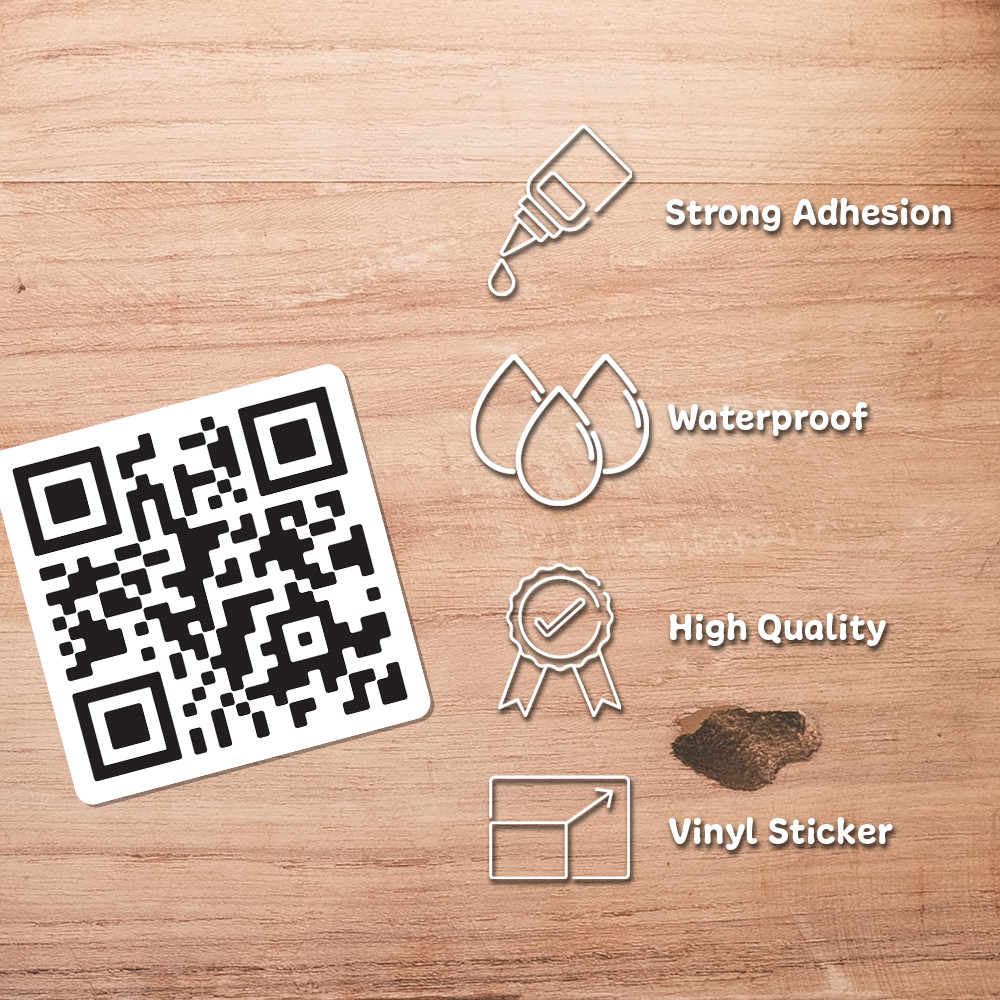 Funny QR Code Vinyl Sticker Hidden Sarcastic Message Decal Adult Humor Prank Gif