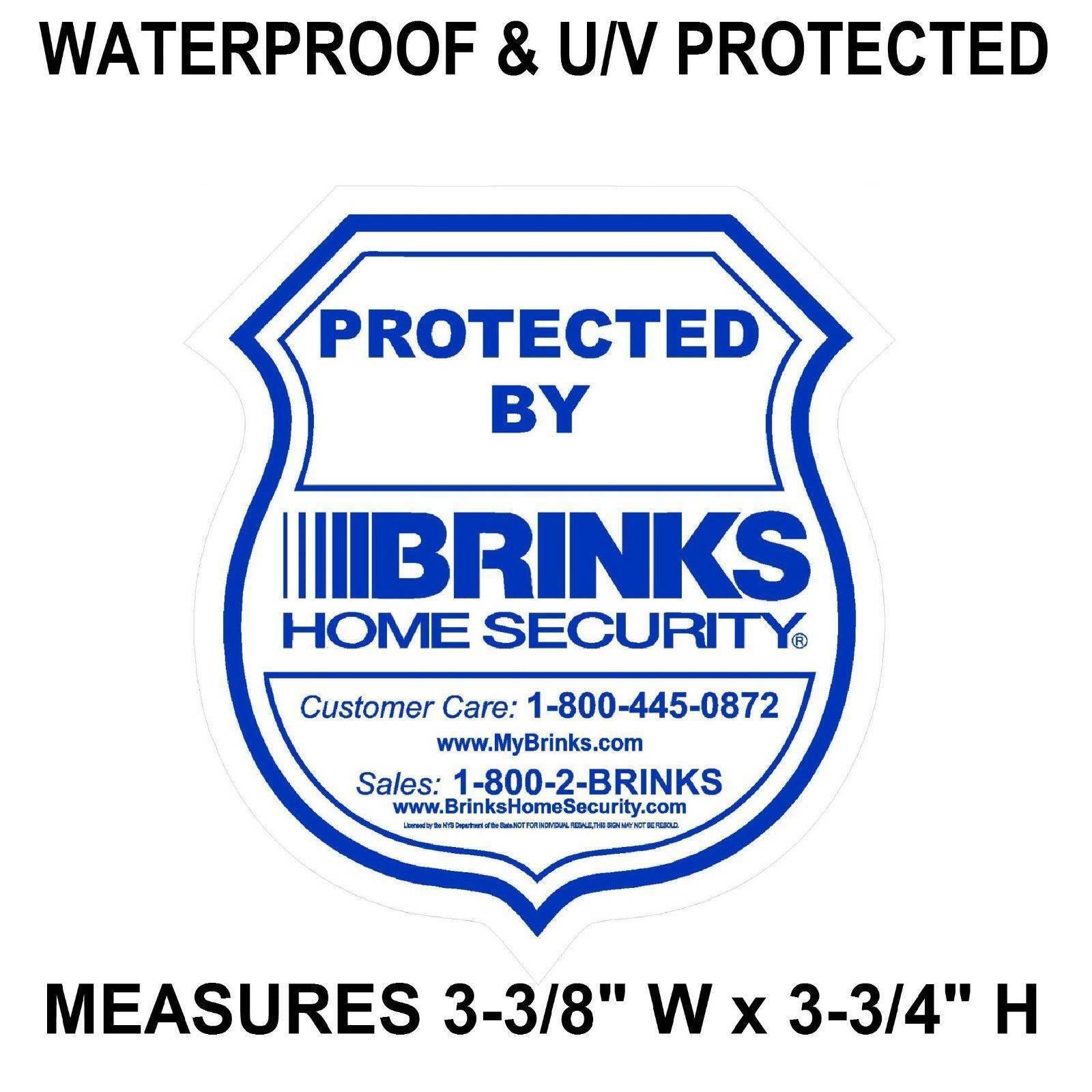 Home Security Stickers For Glass Windows Doors Brinks Alarm System Waterproof